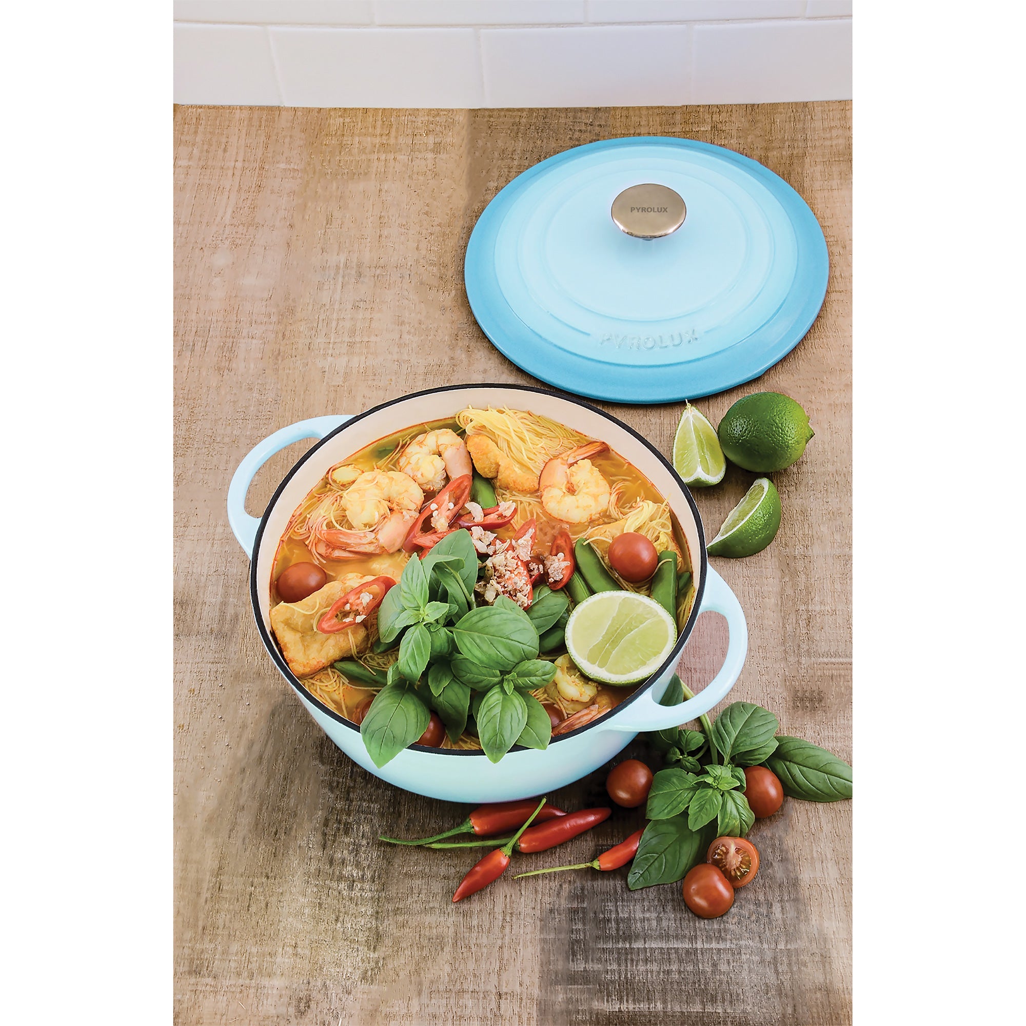 Pyrolux PYROCHEF Round French Oven Duck Egg Blue — 26cm/5L