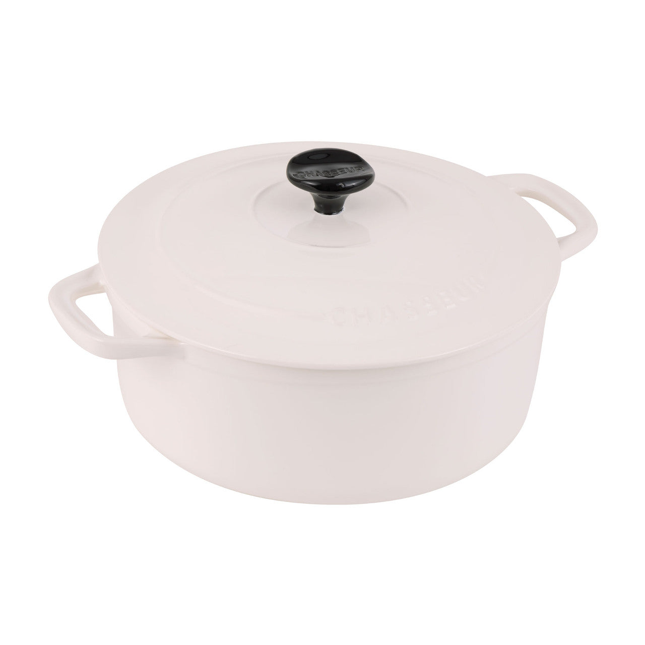 Chasseur Macaron Collection 24cm Casserole Antique Cream