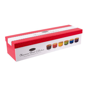 Chasseur Macaron Vivid 6-Piece Ramekin Set (Bordeaux / Red / Yellow / Apple / Blue / Plum)