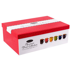 Chasseur Macaron Vivid 6-Piece Mug Set (Bordeaux / Red / Yellow / Apple / Blue / Plum)