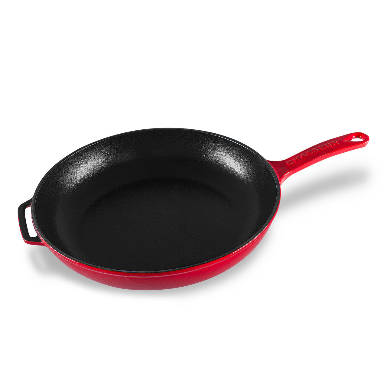 Chasseur Fry Pan with Cast Handle 28cm  Federation Red