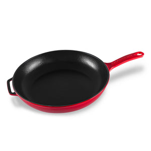 Chasseur Fry Pan with Cast Handle 28cm  Federation Red